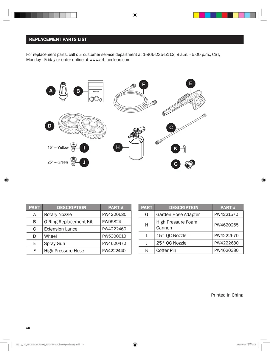AR BLUE CLEAN, BLUEMAXX3000, IPL.18